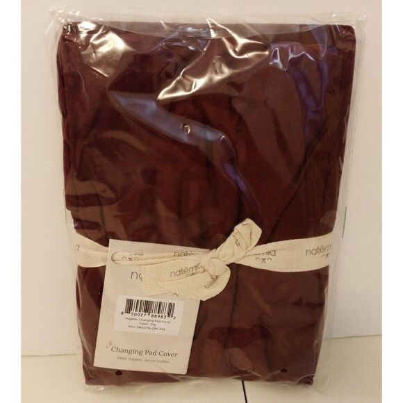 Natemia Organic Cotton Percale Changing Pad Cover  17X32 Cradle Sheet Fig - Picture 1 of 4